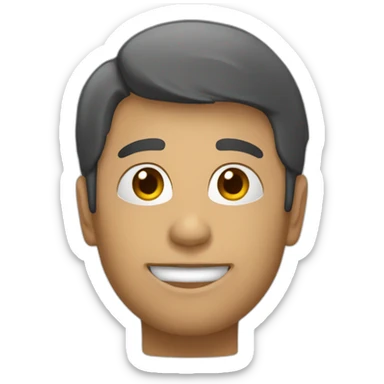 Une personne qui pose sa main sur sa tête  sticker