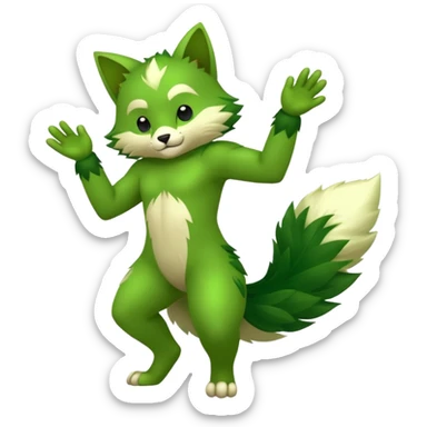 Cyclizar-Floragato-Sprigatito-fusion, full body sticker