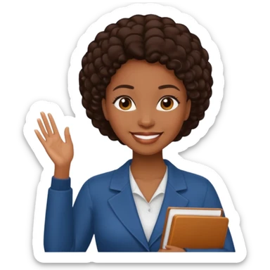 Light skinned tall black woman with bbl and dark brow hair sticker