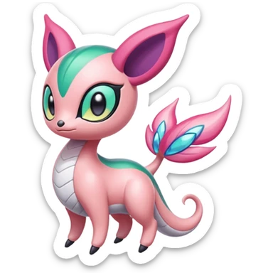  Exotic Meloetta-Palkia-Kirby-Amaura-Fakémon-creature-hybrid sticker