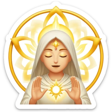 manifestation visualization, energy, spiritual concept sticker