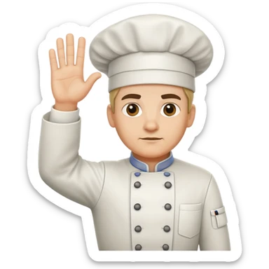 Un chef allemend qui leVe la main en guerre sticker