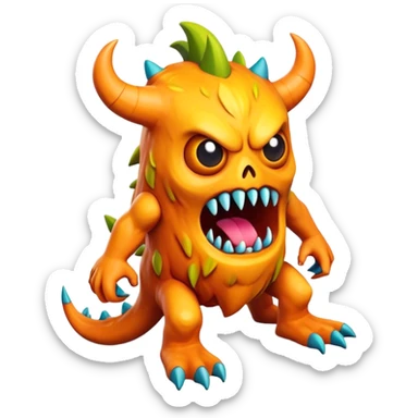 3d-isometric-scary-monster-Chitterbark sticker