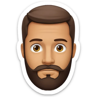 Male, mid fourties’, Brazilian, 183cm, beard sticker