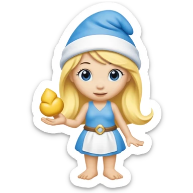 Smurfette sticker