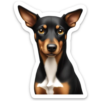 realistic dog australian kelpie indoor gaze sticker
