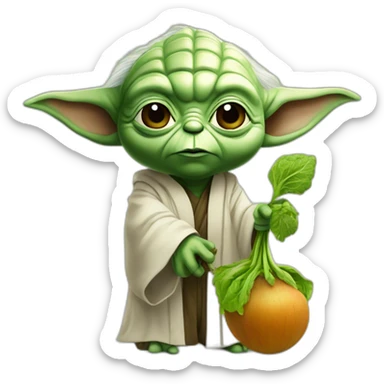 Yoda deink a beet sticker