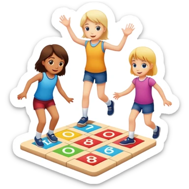 hopscotch sticker