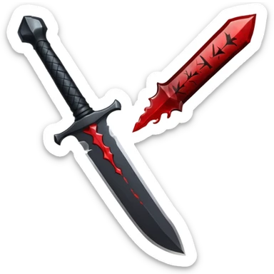 iOS emoji, dark fantasy dagger, obsidian blade, runes, blood drop, clean render, minimalismiOS emoji, dark fantasy dagger, obsidian blade, runes, blood drop, clean render, minimalismiOS emoji, dark fantasy dagger, obsidian blade, runes, blood drop, clean render, minimalism sticker