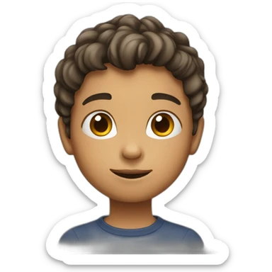 Seven years old boy sticker