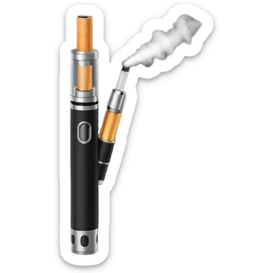 black simple wide Electronic cigarette sticker