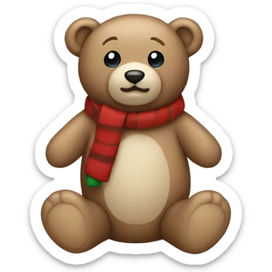 Christmas Teddy Bear sticker