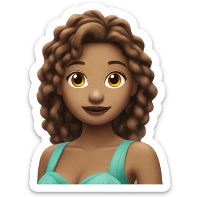 Halle Bailey As Ariel  sticker