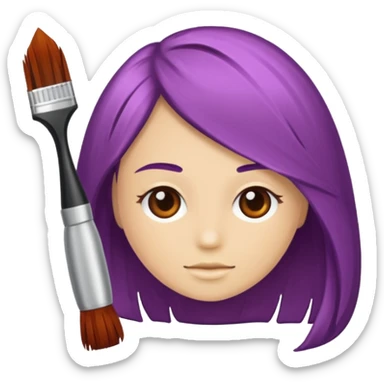 hair dye tool sticker