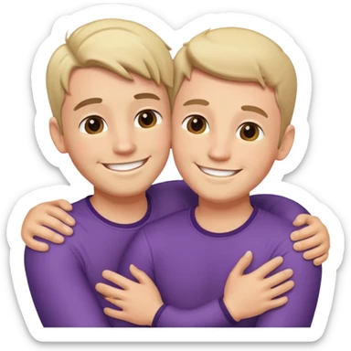 Two gay guys on top of each other sticker