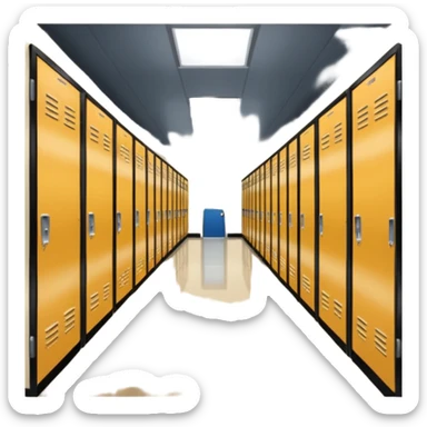 high school hallway sticker