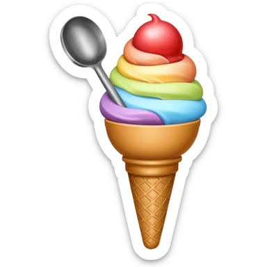 Ice Cream scoop sticker