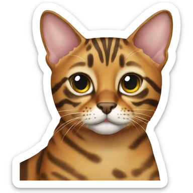 A bengal cat sticker