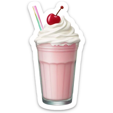 Pastel pink frappe sticker