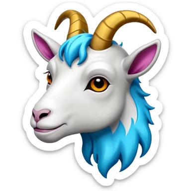 goat graffiti logo sticker
