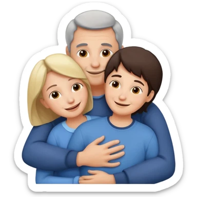 abrazar a mi papa mama sticker