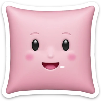 Hey regular light pink pillow with no design sticker