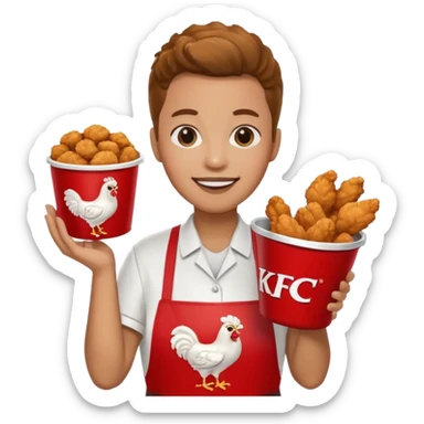 A KFC with 🥹 this for the face sticker