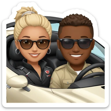 josh king jetset madrid the millionaire internet celebrity panel rank founder and instagram model girlfriend Tefi in Nissan GTR  sticker