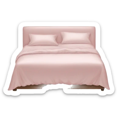 Light pink silk bed sticker