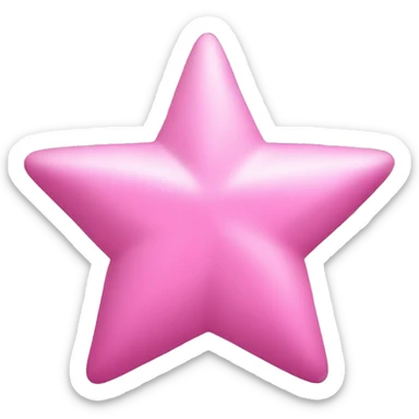 Three small pink , five-pointed stars grouped together. The stars have a slightly elongated shape, giving them a twinkling effect. They vary in size, with the largest star in the center and two smaller stars on either side.  sticker