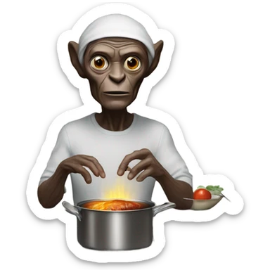 ET the extraterrestrial cooking short ribs sticker