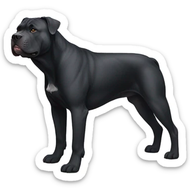 Black cane corso pitbull mix 140 pounds sticker