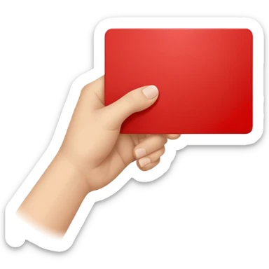 hand red card (#00A3E0) and red (#F9423A) sticker