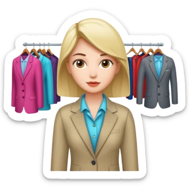 clothing store sales clerk sticker