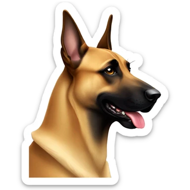 malinois fais le beau sticker