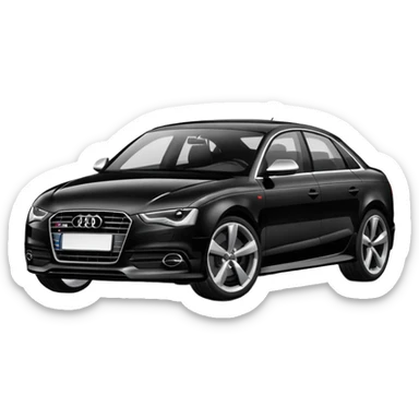 Audi car black sticker
