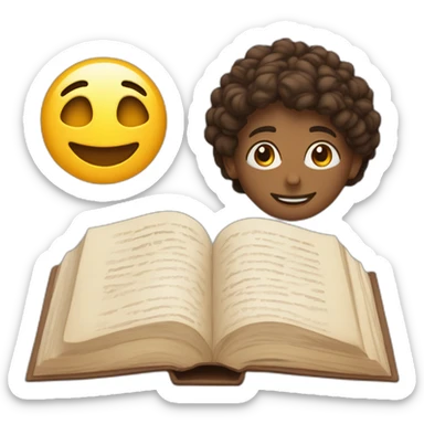 piensa en el libro MÁS brillantemente ESCRITO sticker