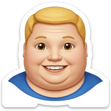obese person sticker