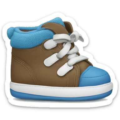 Pair of shoes for a baby boy sticker