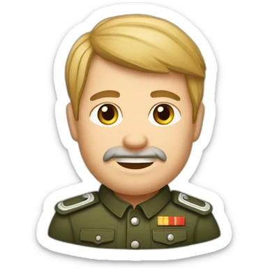 männlicher deutscher Geschäftsführer im mittleren Alter mit einer Hlabglraze und rotblonden Haaren, der in Vietnam lebt sticker