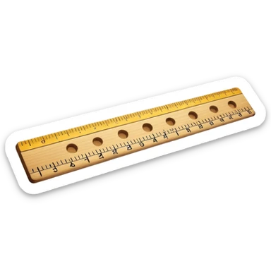 a ruler sticker