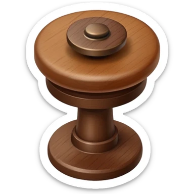 a single hat rack knob sticker