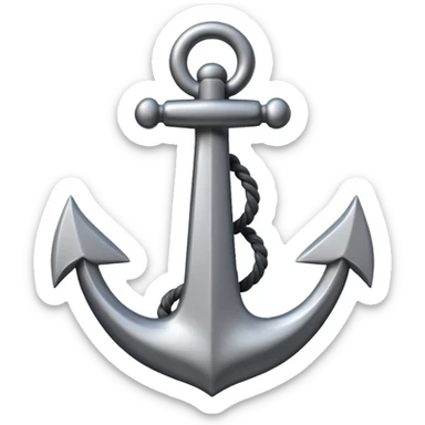 Je veux un emoji encre dans ce style là : ⚓ sticker