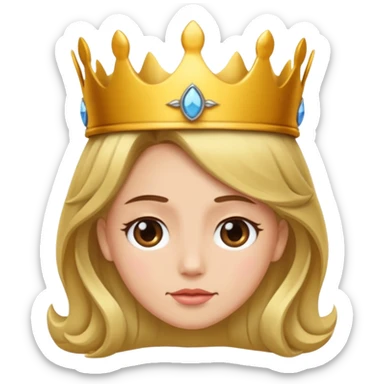 visage d'un pretre avec un couronne de cheveux et une toge sticker