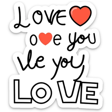 Love you, Chris sticker