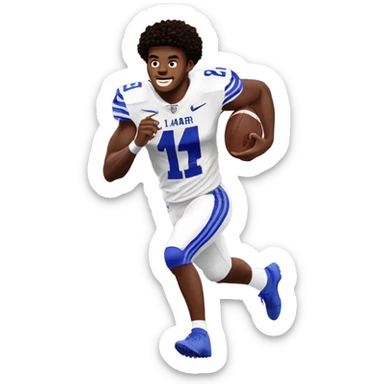 Josh Allen running over Lamar Jackson  sticker