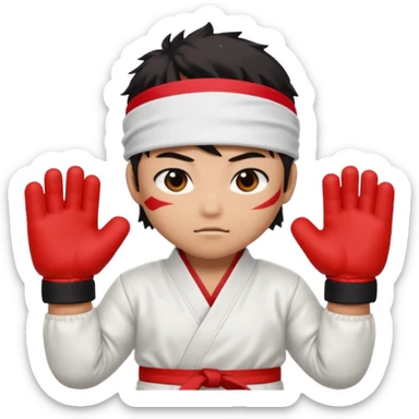 Ryu from street fighter  sticker