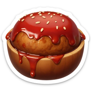 barbecue meatball sticker