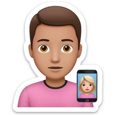 video meeting pink  sticker