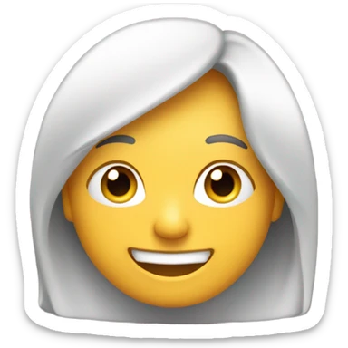 smiling with mascara running down sticker